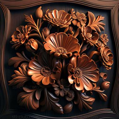 3D model flowers (STL)